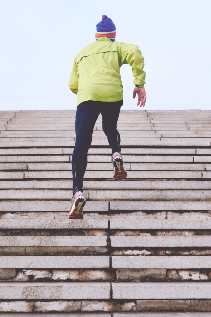 Running on stairs